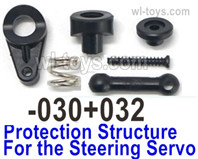 UDI RC 1603 Parts-Protection structure component for the Steering Servo.1601-030+032. UDI 1603 1/16 Rally Car Accessories..